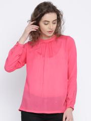 AND Women Pink Solid Top