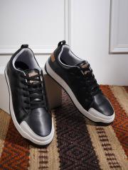 Mast & Harbour Men Black And White Comfort Insole Sneakers