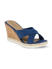 Wet Blue Women Blue Solid Wedges