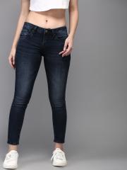 Moda Rapido Women Blue Skinny Fit Mid-Rise Clean Look Stretchable Jeans