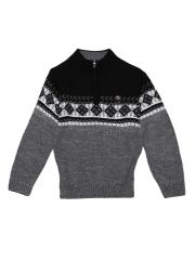 Duke Boys Grey Colourblocked Sweater