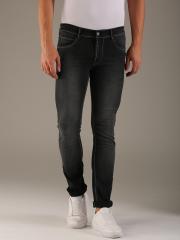 Flying Machine Men Black Tapered Fit Mid-Rise Clean Look Stretchable Jeans