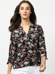 Harpa Women Black Printed Top