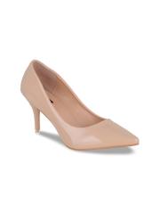 SHUZ TOUCH Women Beige Solid Pumps