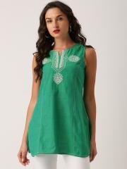 IMARA Green Embroidered Tunic