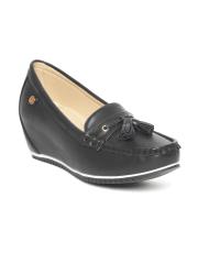 Carlton London Women Black Solid Wedges