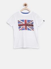 Pepe Jeans Boys White Printed T-shirt