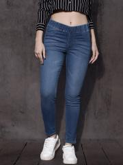 Roadster Women Blue Solid Denim Jeggings