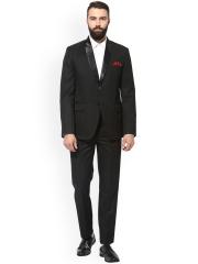 Hangup Black Single-Breasted Slim Fit Party Suit