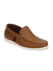 Red Tape Men Tan Brown Leather Loafers