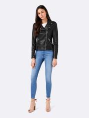 Forever New Women Black Solid Biker Jacket