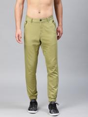 HRX by Hrithik Roshan Men Olive Green Regular Fit Solid Joggers