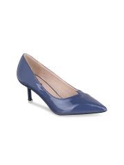 SHUZ TOUCH Women Blue Solid Pumps