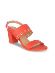 SHUZ TOUCH Women Red Solid Sandals