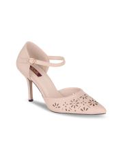 SHUZ TOUCH Women Beige Solid Pumps