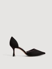 MANGO Women Black Solid Pumps