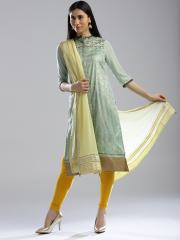 Wishful by W Women Yellow Solid Dupatta