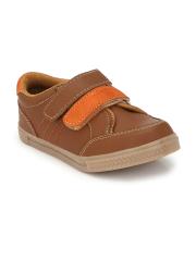 TUSKEY Boys Brown Sneakers