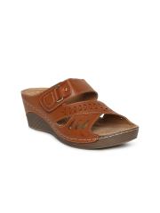 Catwalk Women Tan Brown Solid Sandals