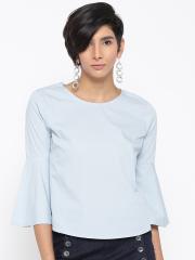 ONLY Women Blue Solid Top