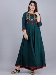 VASANT APPAREL Ethnic Motifs Embroidered Anarkali Kurta