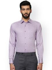 Raymond Men Purple Solid Formal Shirt