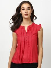 Harpa Women Red Solid Top