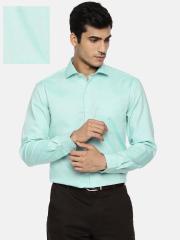 CODE by Lifestyle Men Blue Solid Formal Shirt