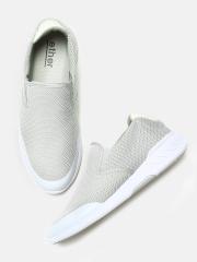 ether Men Grey Slip-On Sneakers