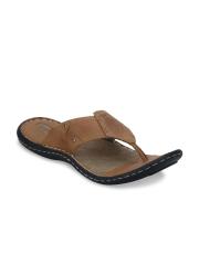 Red Tape Men Tan Leather Comfort Sandals