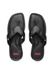 Puma Men Black Solid Thong Flip-Flops