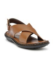 Teakwood Leathers Men Tan Comfort Sandals