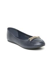 Allen Solly Women Navy Blue Solid Ballerinas