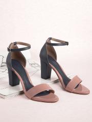 DressBerry Women Pink Solid Sandals