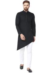 See Designs Men Black Solid Kurta with Pyjamas