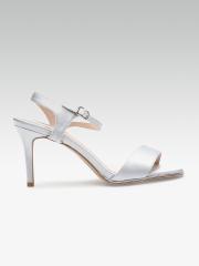 DOROTHY PERKINS Women Silver-Toned Solid Sandals