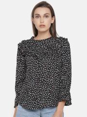 ONLY Women Black Printed Top