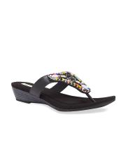 Wet Blue Women Black Solid Sandals