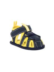 Fame Forever by Lifestyle Boys Navy Blue & Yellow Fisherman Sandals