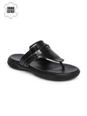 Ruosh Men Black Comfort Sandals