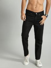 Roadster Men Black Slim Fit Mid-Rise Clean Look Jeans