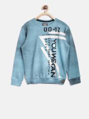 YWC Boys Blue Printed Sweatshirt