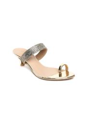 Rocia Women Gold-Toned Solid Sandals