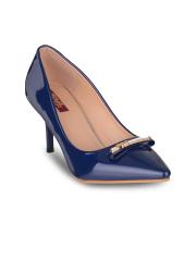 SHUZ TOUCH Women Blue Solid Pumps