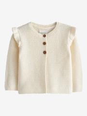 NEXT Girls Ruffle Knitted Cardigan