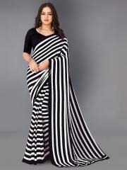 ANAND SAREES Striped Printed Sarees