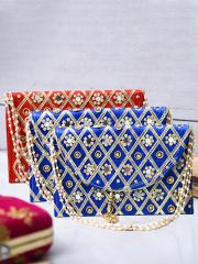 Kuber Industries Set Of 3 Embroidered Purses