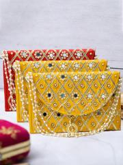 Kuber Industries Set Of 3 Embroidered Purses