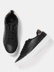 Kook N Keech Women Black Sneakers