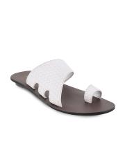 Metro Men White Comfort Sandals